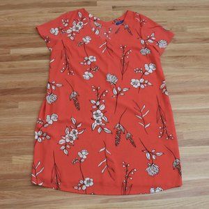 Floral Shift Dress with Pockets Plus Size New